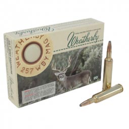 Weatherby .257 Weatherby Magnum 100gr. Spitzer Ultra-High Velocity Ammunition, 20 Round Box