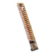 ETS 9mm Translucent Magazine for Glock Pistols, 40 Round