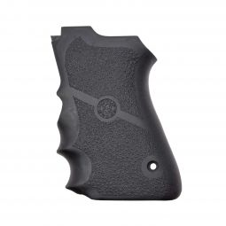 Hogue Smith & Wesson 6906 Rubber Grips with Finger Grooves, Black