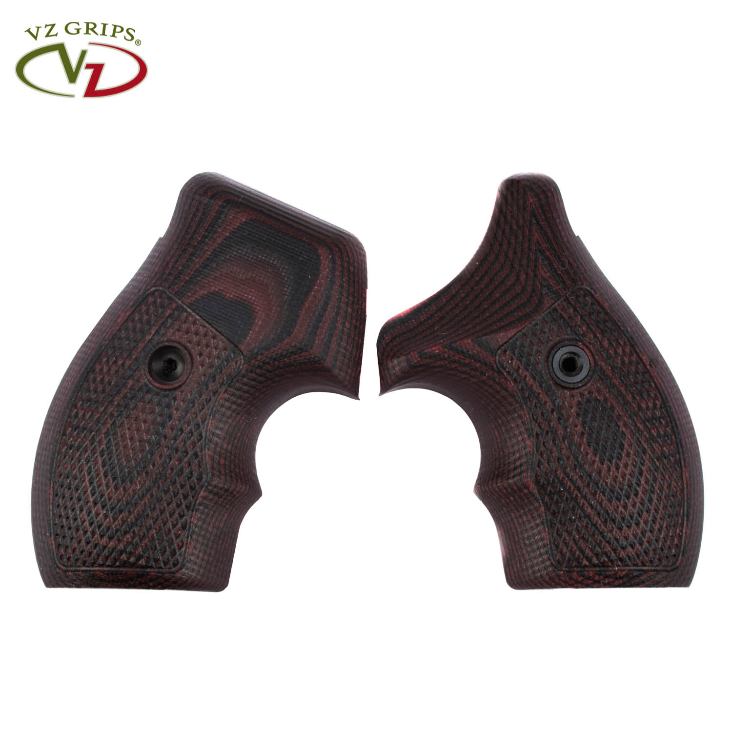 VZ Grips Smith & Wesson JFrame Tactical Diamond Grips, Black Cherry MGW