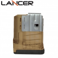 Lancer Systems L7 Advanced Warfighter Magazine, 5 Round 7.62mm/.308cal, Translucent Dark Earth