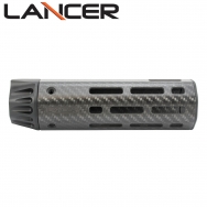 Lancer Systems AR-15 Carbon Fiber Handguard, Octagon w/o Rail, 6" Carbine Length
