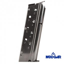 Mec-Gar 1911 Colt Govt. .40 S&W 8 Rd. Magazine, Nickel