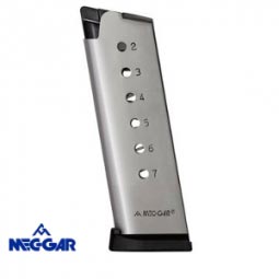 Mec-Gar 1911 Colt Officer .45 ACP 7 Rd. Magazine, Nickel