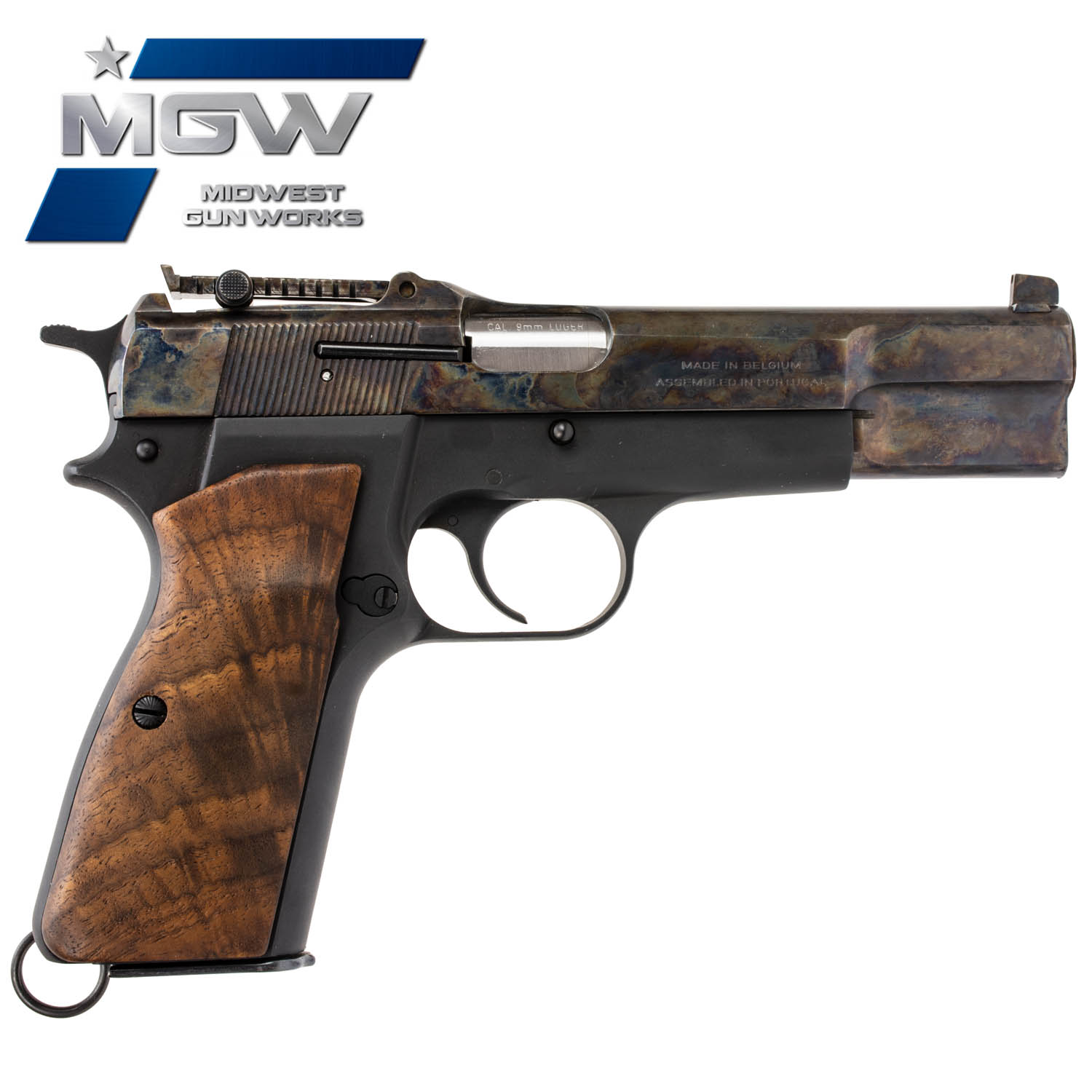 MGW Custom Browning Hi-Power Capitan 9mm Pistol: MGW
