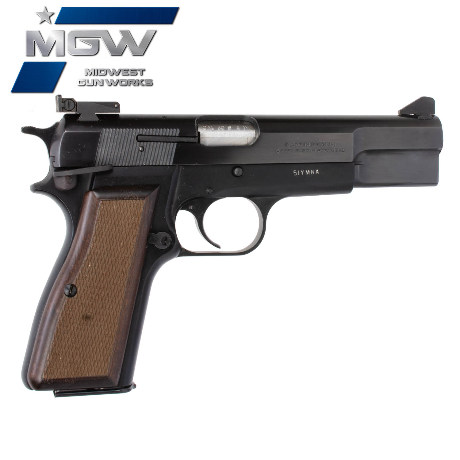 MGW Custom Browning Hi-Power .40 S&W w/ Extended Release & Ambi