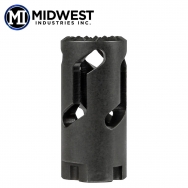 Midwest Industries AK Flash Hider / Impact Device, M14x1.0 LH Threads
