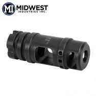 Midwest Industries AK .30cal Two Chamber Muzzle Brake, M14x1.0 LH Threads