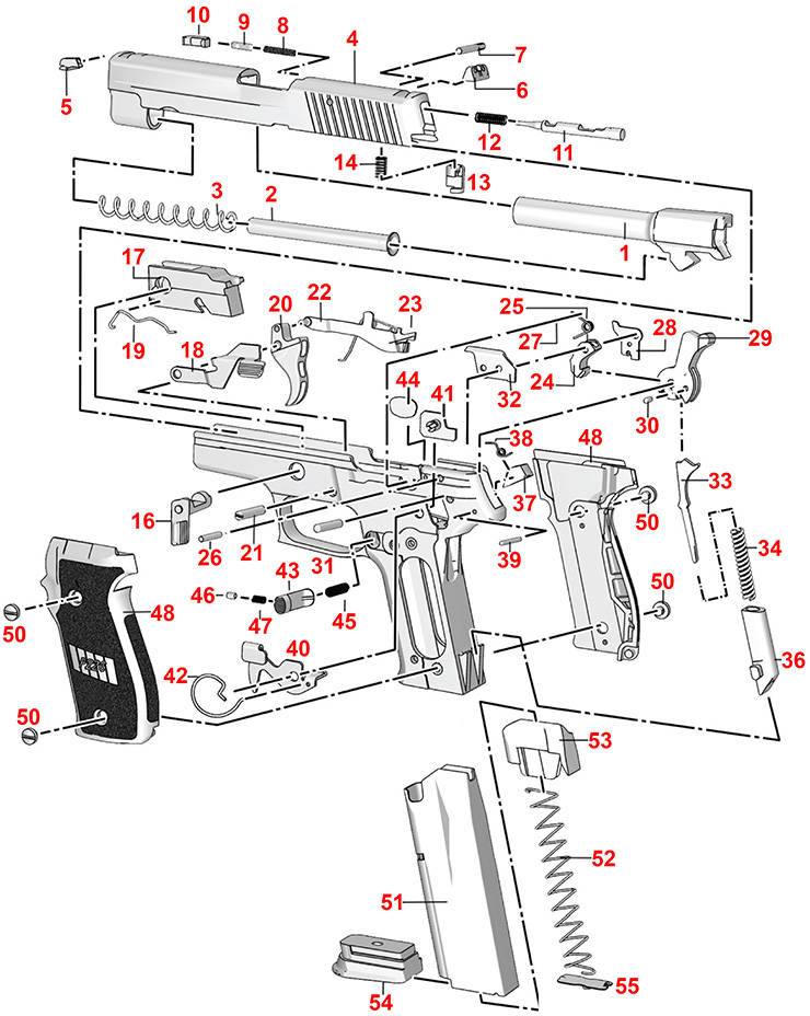 Чертеж sig sauer p226