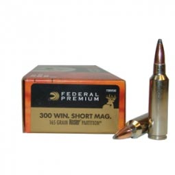 Federal Premium Vital Shok 300 WSM 165gr. Nosler Partition Ammunition 20 Round Box