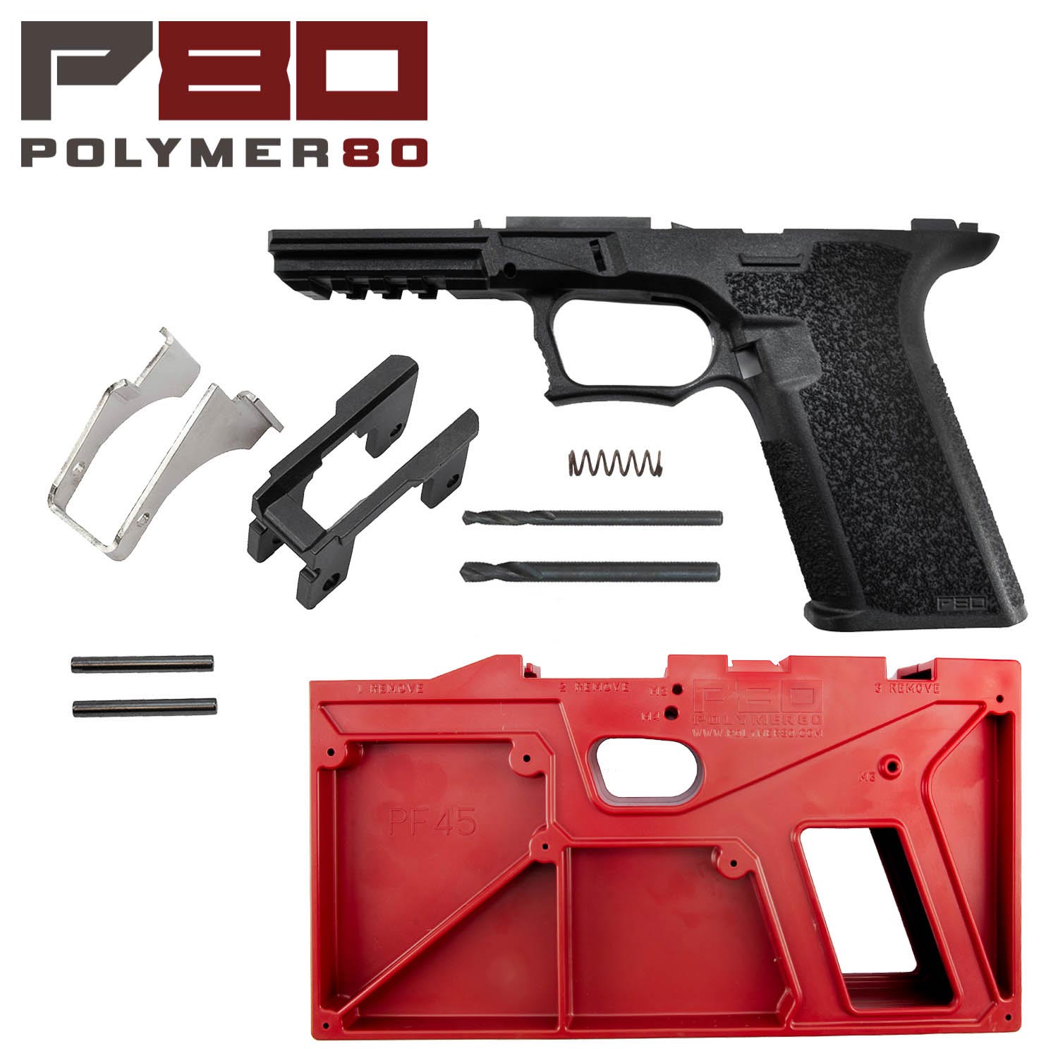 Polymer80 Glock 21 80 Pistol Frame Kit Black Mgw