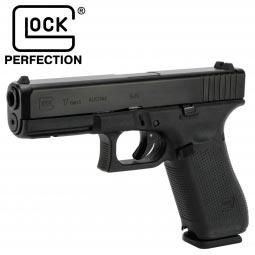 Glock 17 Gen5 9mm Pistol, 17 Round Magazine, Fixed Sights