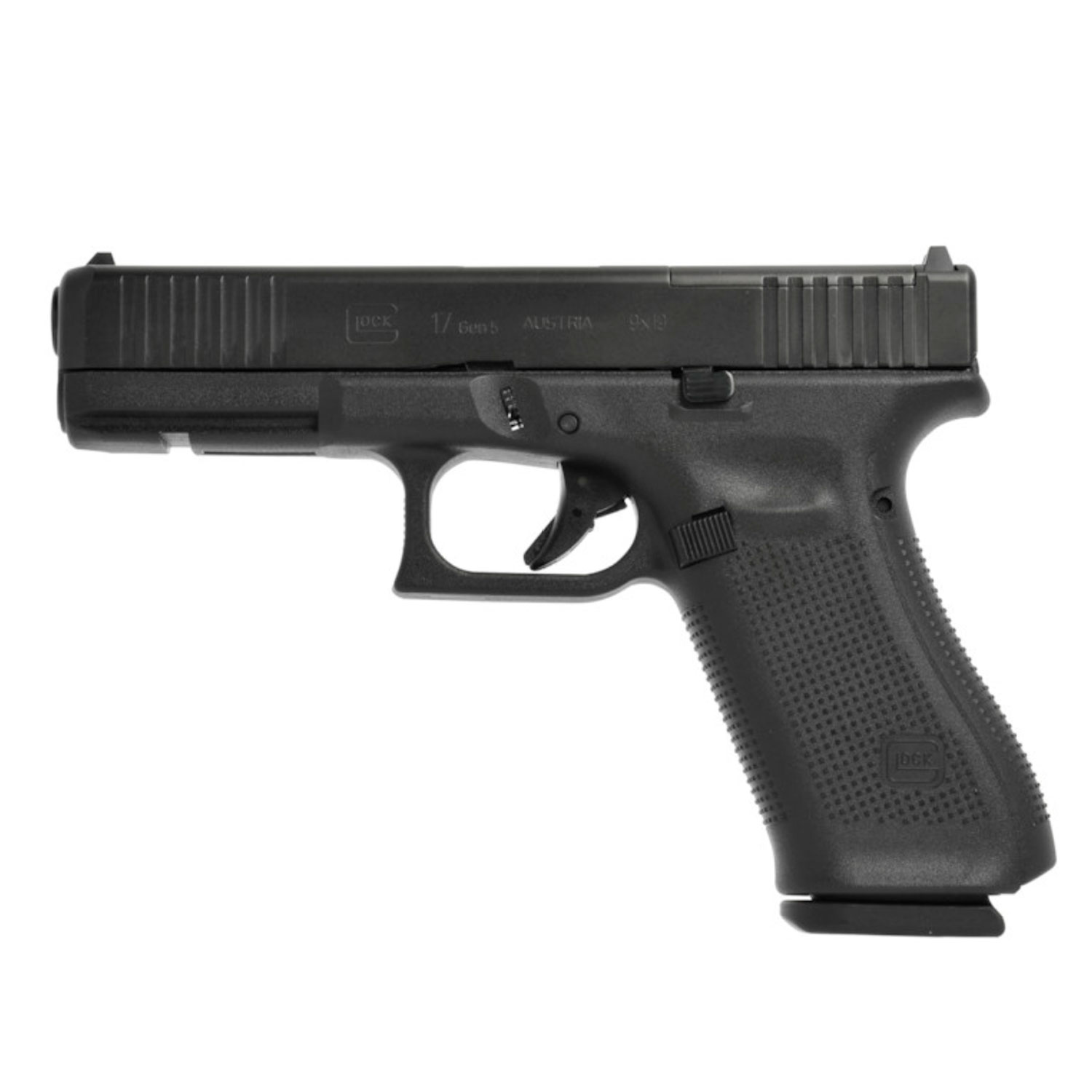 Glock 17 Gen5 MOS 9mm Pistol w/ Front Serrations, 17 Round