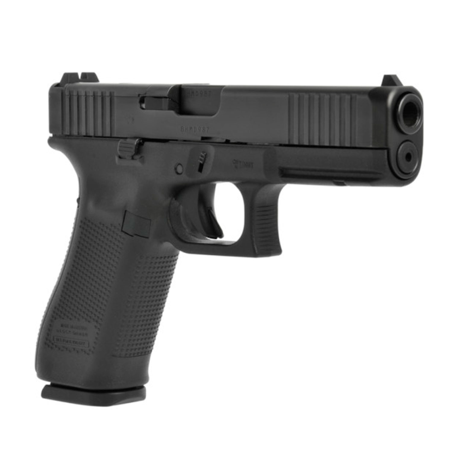 Glock 17 Gen5 MOS 9mm Pistol w/ Front Serrations, 17 Round