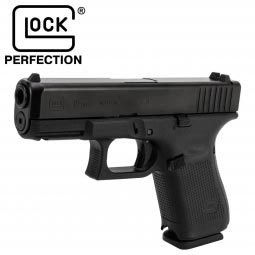 Glock 19 Gen5 9mm Pistol, 15 Round Magazine, Fixed Sights