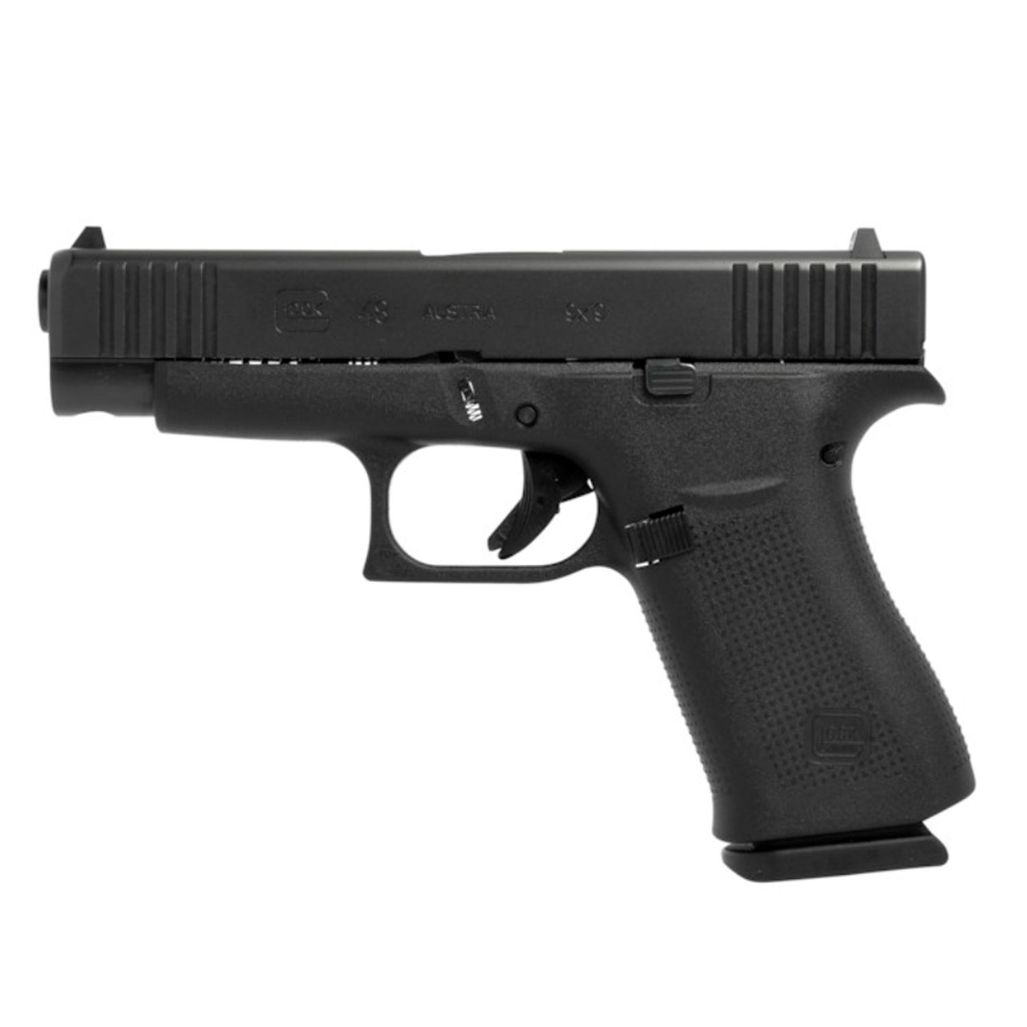 Glock 48 9mm 10-Shot, Black/Black: MGW