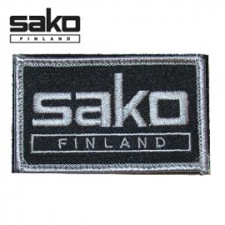 Sako Black Rectangular Embroidered Patch