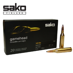 Sako Gamehead .243 WIN 100gr. Ammunition 20 Round Box: MGW