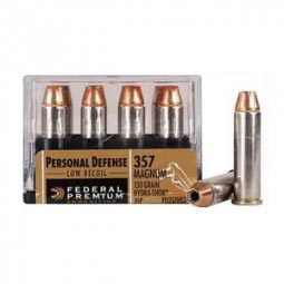 Federal Premium 357 Magnum 130gr. Hydra Shok JHP Low Recoil Ammunition 20 Round Box