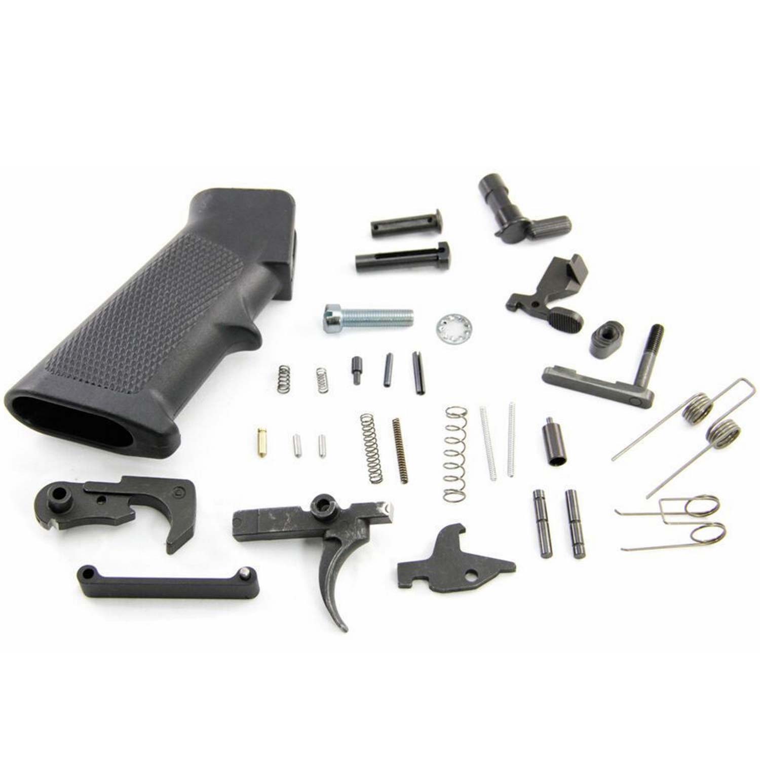 Black Rain Ordnance Lower Parts Kit with A2 Grip: MGW