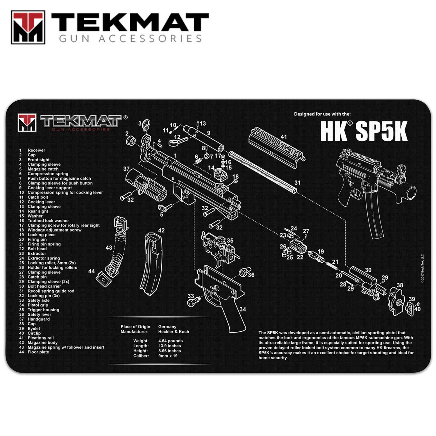 TekMat Glock Gun Cleaning Mat 