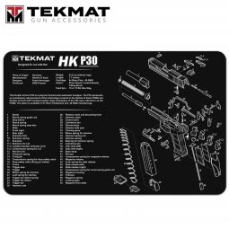 TekMat Heckler & Koch P30 11"x17" Gun Cleaning Mat, Black