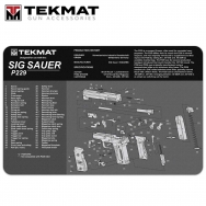 TekMat Sig Sauer P229 11"x17" Gun Cleaning Mat, Gray and Black