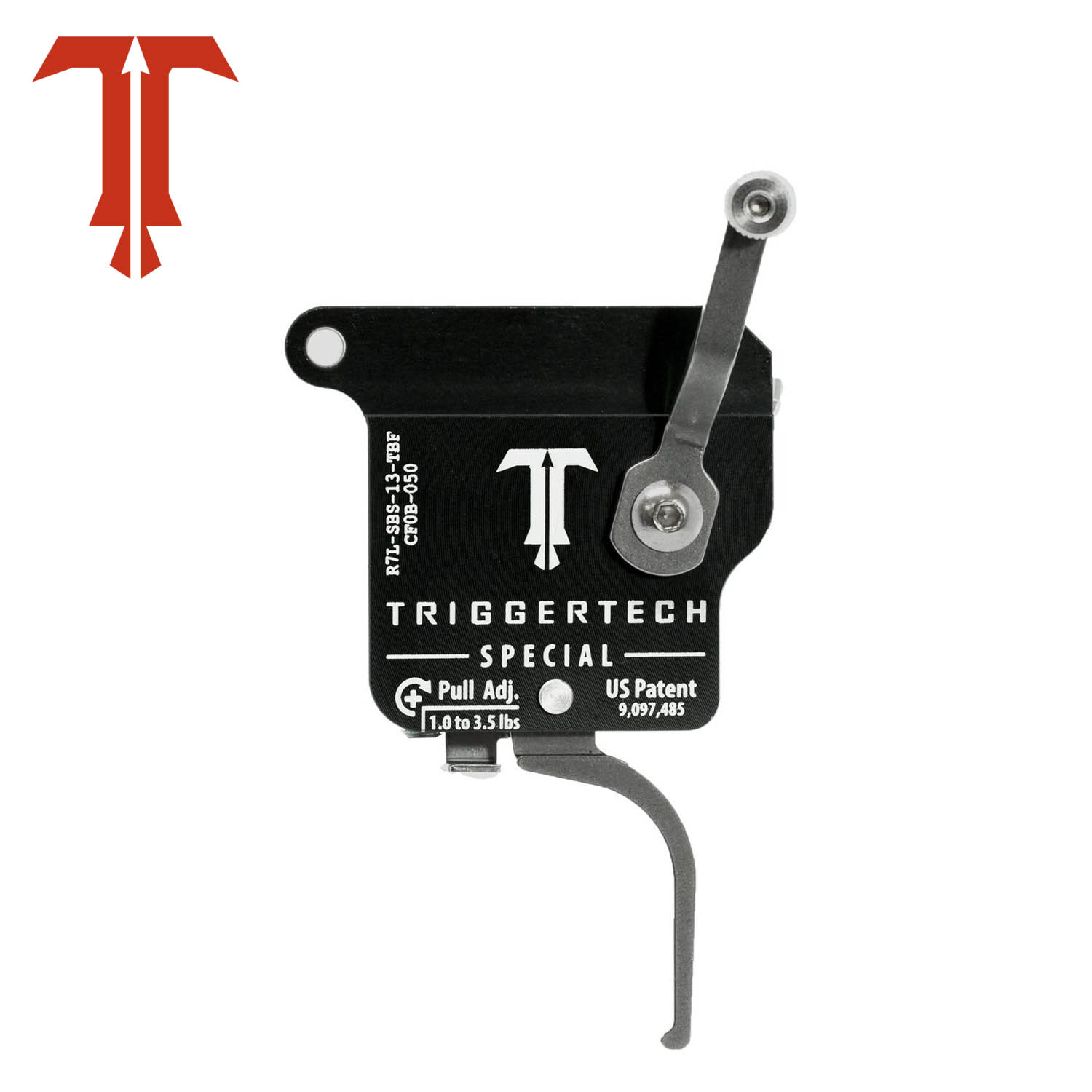 TriggerTech Rem 700 Special Trigger, Left Handed, Stainless Flat