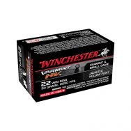 Winchester Varmint HV 22 WMR 30gr JHP Ammunition, 50 Round Box