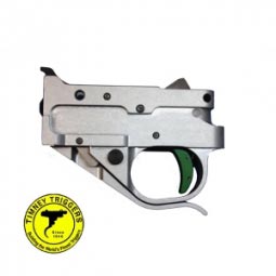 Timney Ruger 10/22 Silver Trigger With Green Trigger Shoe
