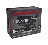 Winchester Silvertip 9mm 115gr. HP Ammunition, 20 Round Box