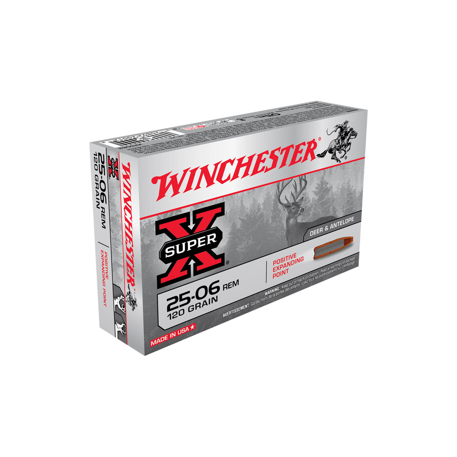 Winchester Super-X .25-06 Rem. 120gr Positive Expanding Point