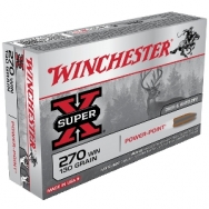 Winchester Super X 130gr. 270WIN Power-Point Ammunition 20 Round Box
