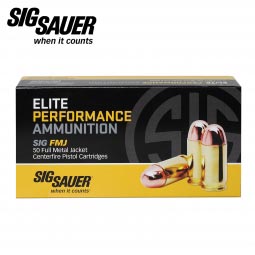 Sig Sauer Elite Performance .380 Auto 100gr. FMJ Ammunition, 50 Round Box