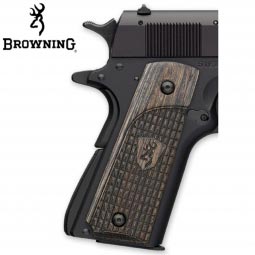 Browning 1911-22 CHECKER DURAGRIPS 380 Tactical Grips Black Label 