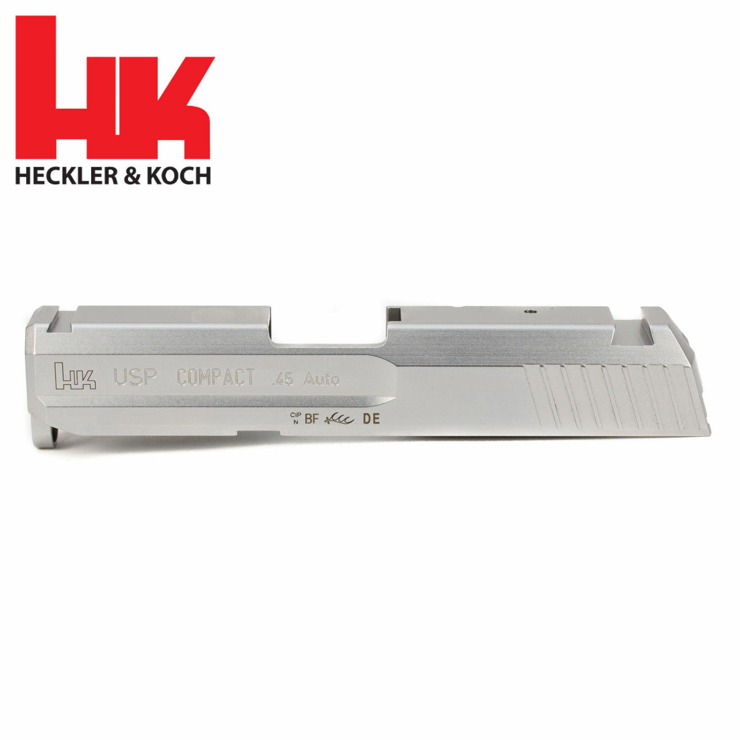 Heckler and Koch USP45 Compact Slide, Stainless: MGW