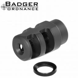 Badger Ordnance Micro FTE .22 Caliber Muzzle Brake, 1/2-28