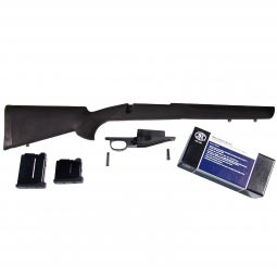 FN / Winchester Model 70 Short Action Hogue Overmold Stock With TBM Conversion Kit, Black
