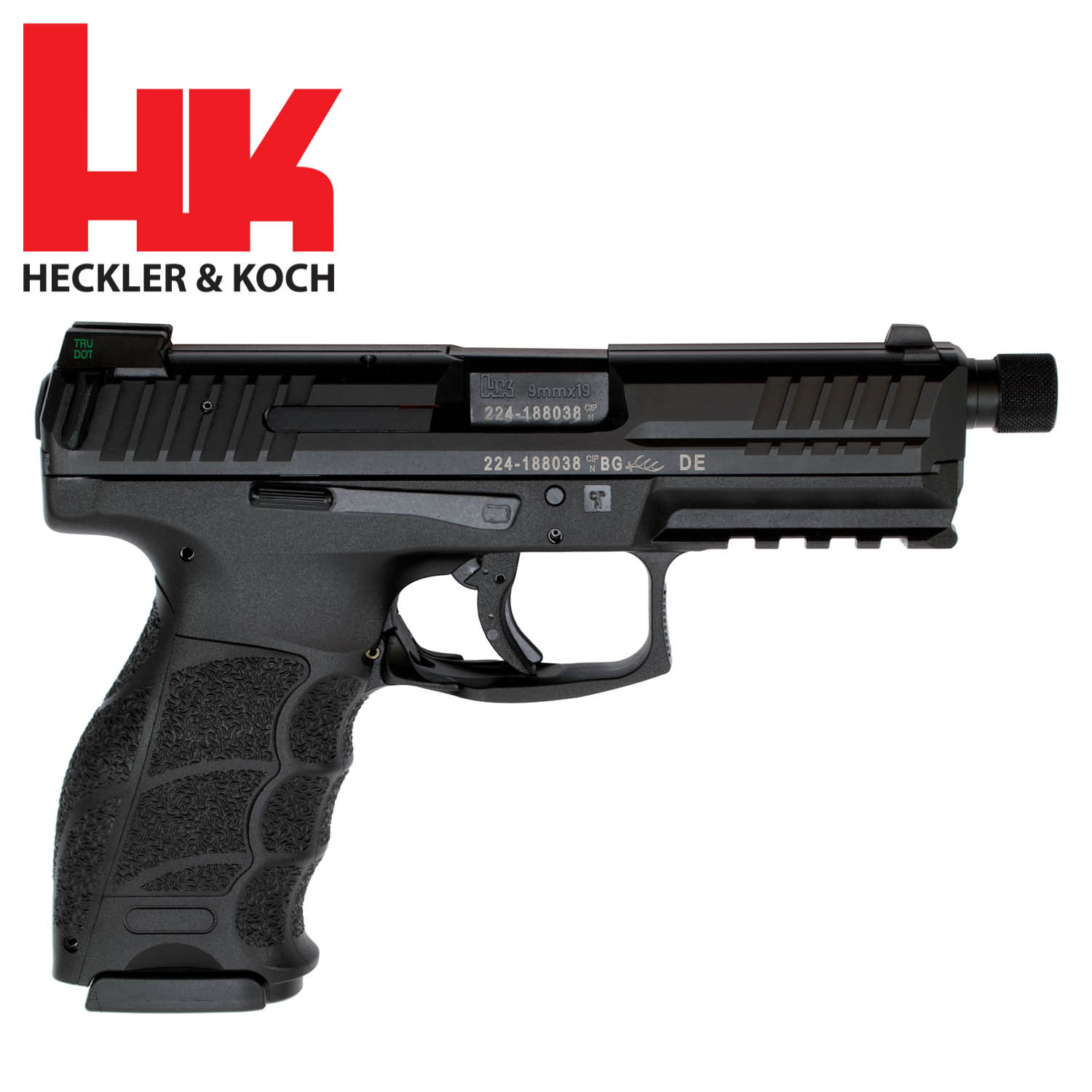 HK VP9 Tactical 9mm with Three 15rd. Magazines and Night Sights