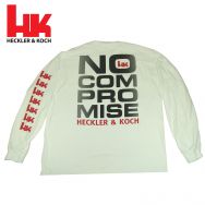 Heckler And Koch White Long Sleeve "No Compromise" Shirt