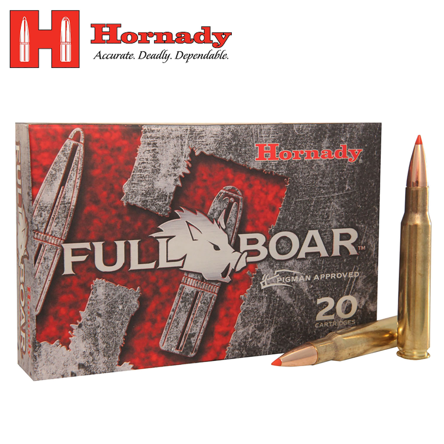Hornady Full Boar 30-06 165gr. GMX Ammunition, 20 Round Box: MGW