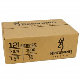 Browning Dove & Clay 12ga. 2-3/4" 1-1/8oz #7.5 Shot, 250 Round Case