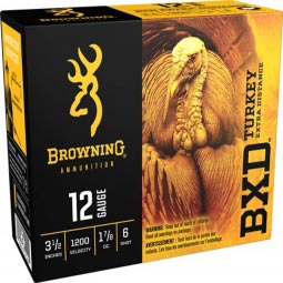 Browning Turkey BXD 12ga. 3.5" 1-7/8oz #6 Shot, 10 Round Box