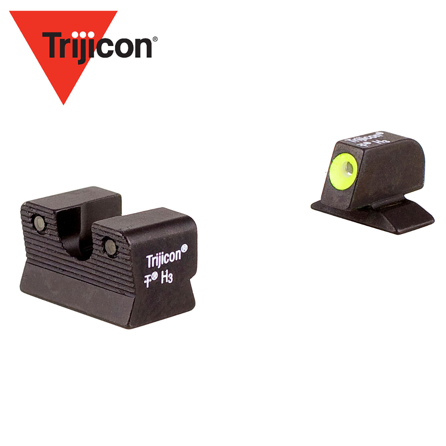 Trijicon Beretta 92A1 / 96A1 HD Night Sight Set, Yellow