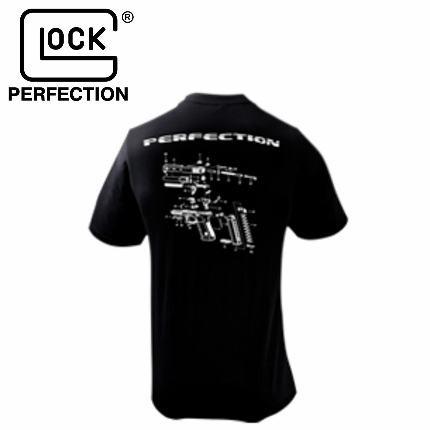 Glock Breakdown T Shirt Black MGW