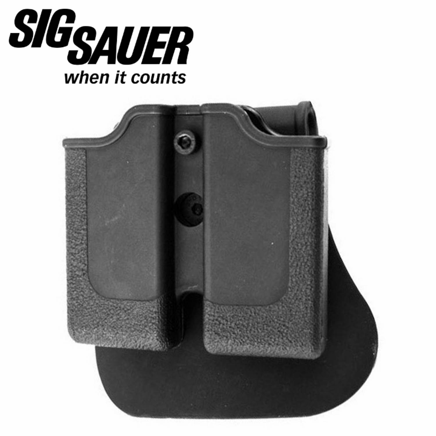 Made In USA Sig P226 P228 Leather Combat Double Magazine Holder P229 