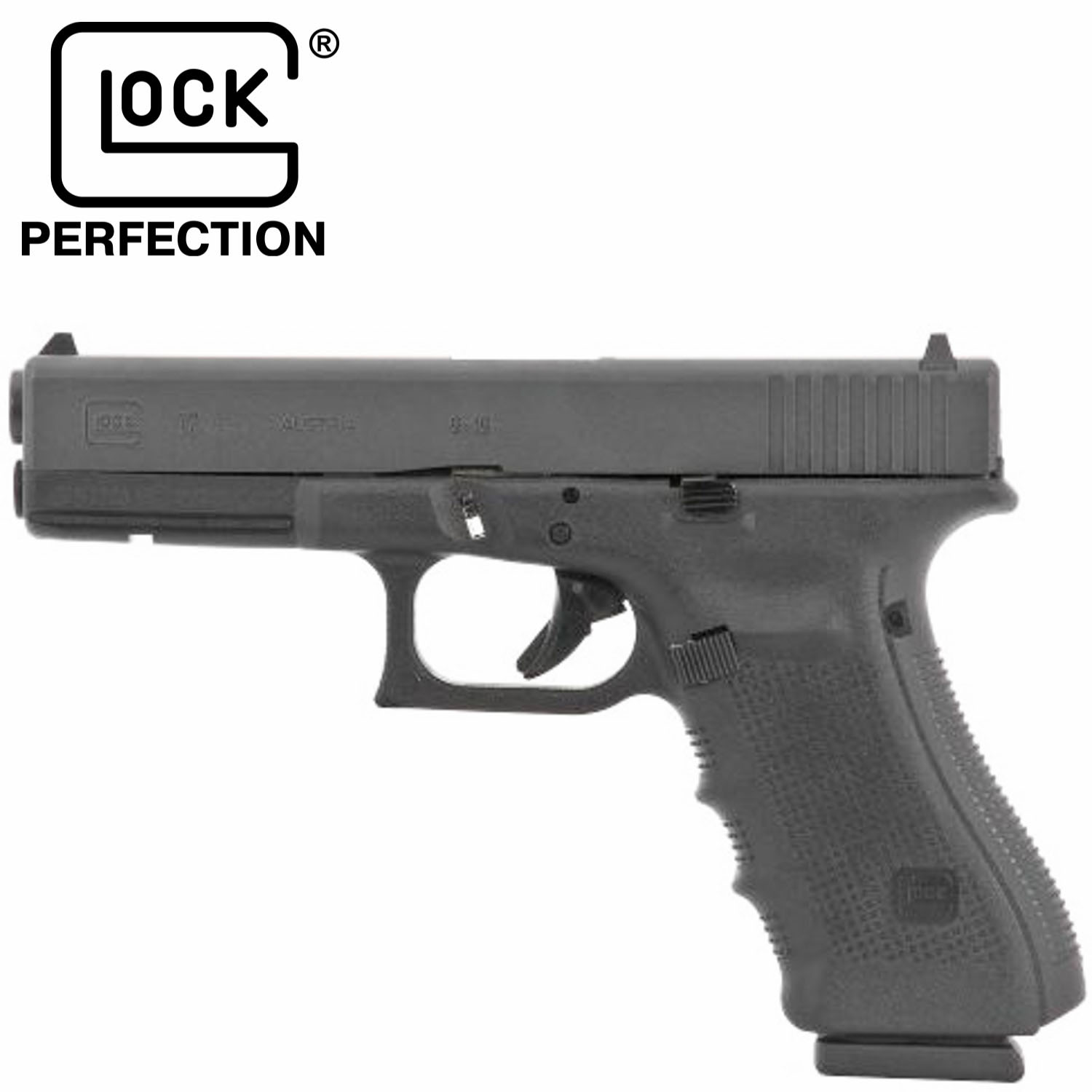 Glock 17 Gen4 9mm Fixed Rear Sight Pistol: MGW
