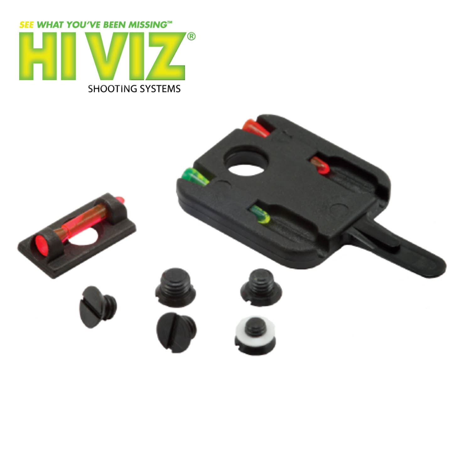 HI VIZ Mini-Comp Fiber Optic Front Shotgun Sight: MGW