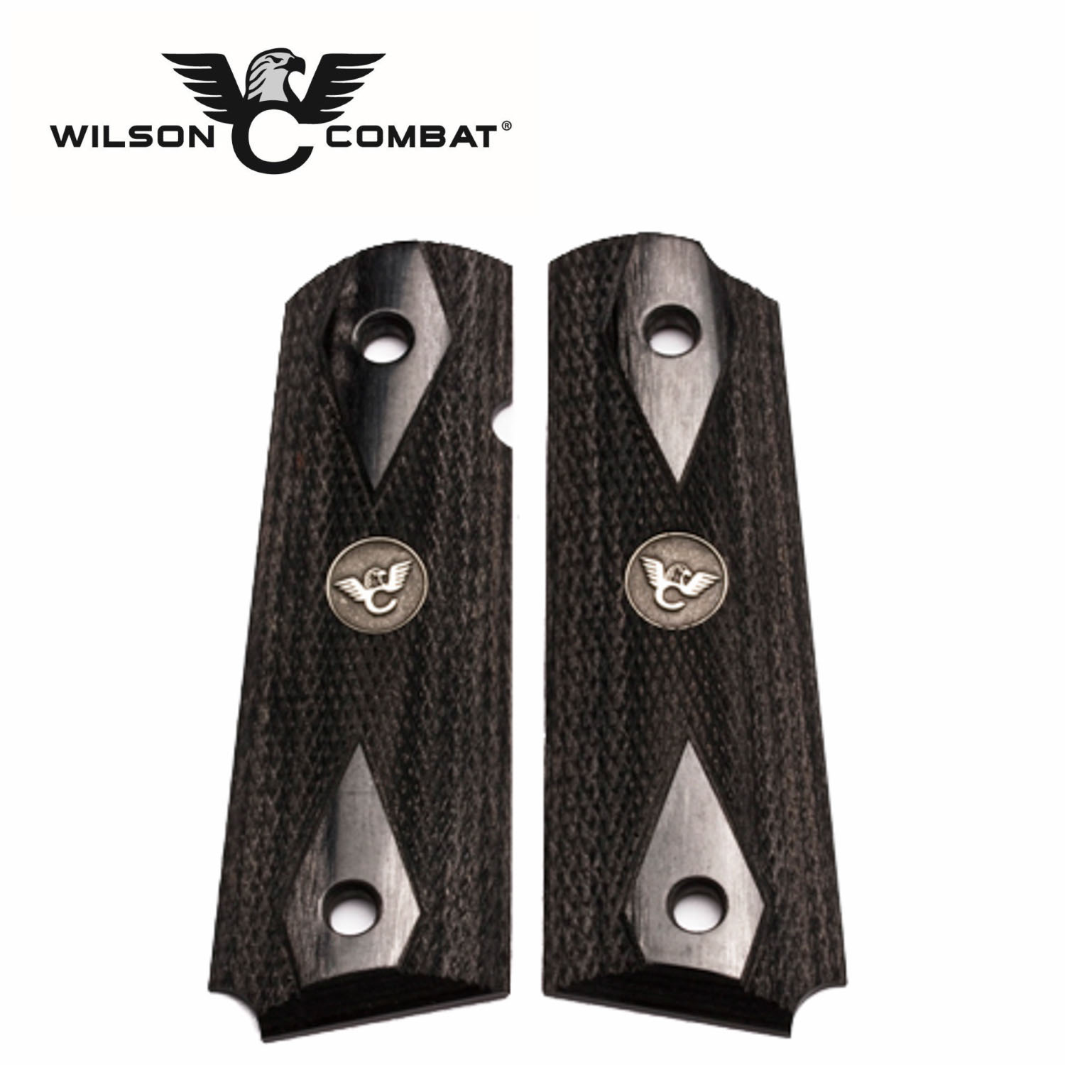 1911Wilson Combat フェイク黒パールグリップ 1911Wilson Combat フェイク黒パールグリップ