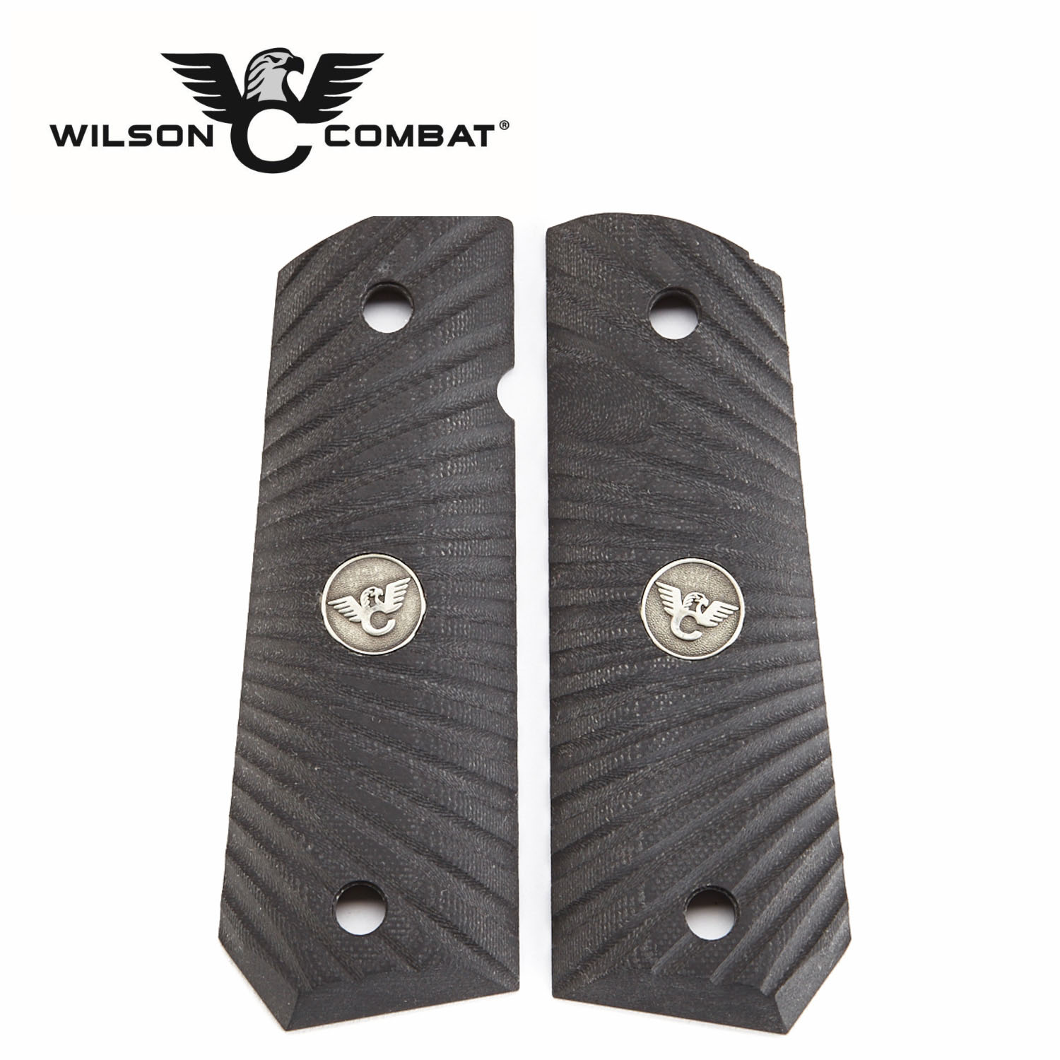 Wilson Combat 1911 Grips, Full Size, Black G10, Starburst
